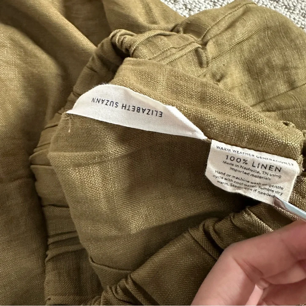 Elizabeth Suzann Andy Palazzo Pants in Olive XS-T - Picture 4 of 6